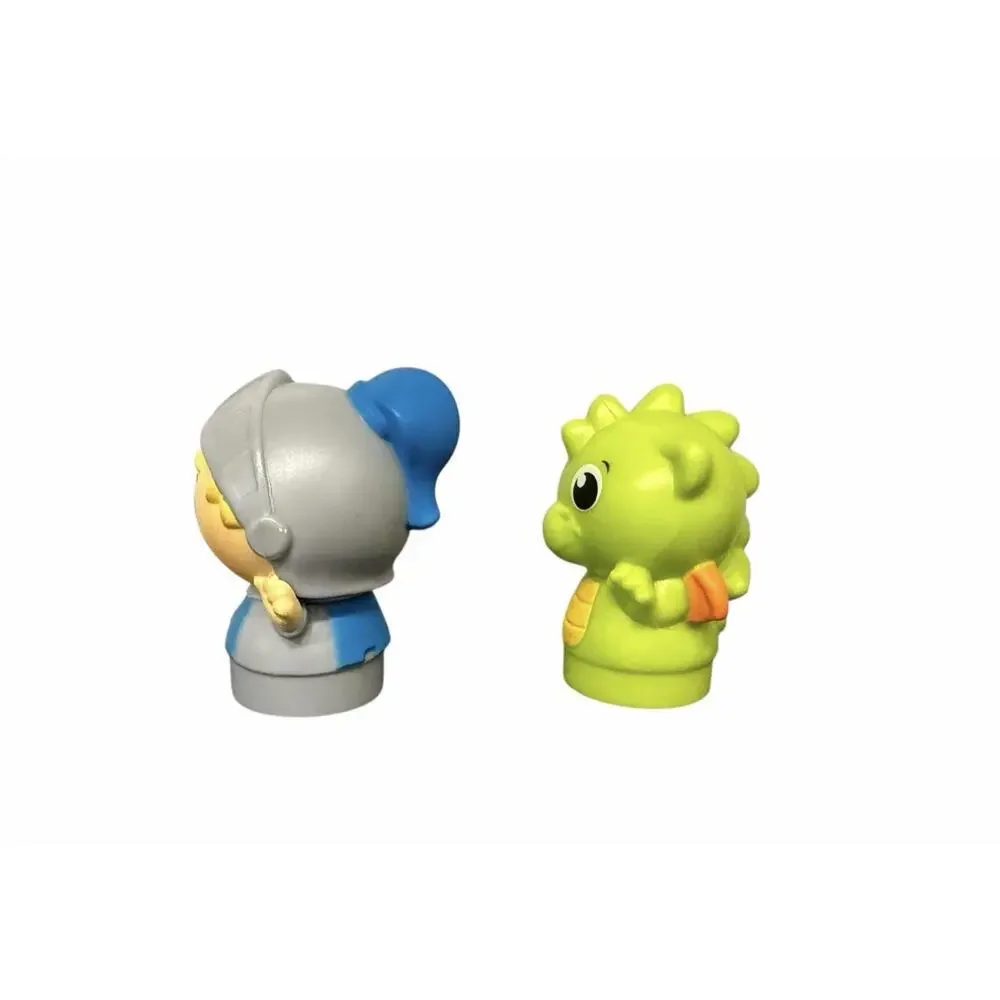Mega Bloks First Builders Block Buddies Knight And Dragon Hero Team Set Figures